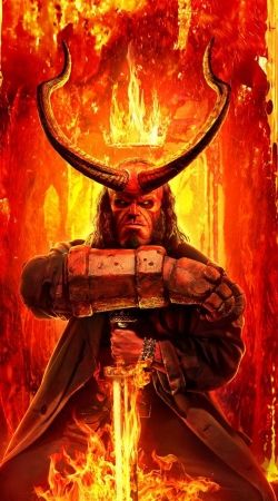 cover Hellboy in Fire