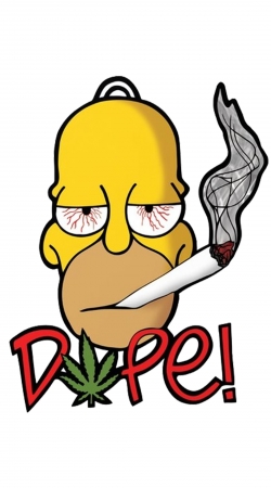 cover Homer Dope Weed Smoking Cannabis.