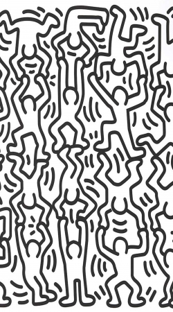 cover Keith haring art