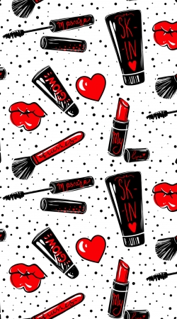 cover Makeup seamless pattern