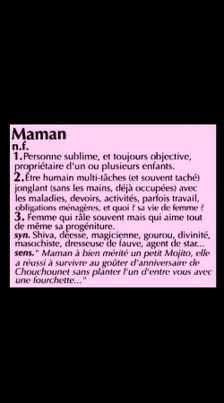 cover Maman definition dictionnaire