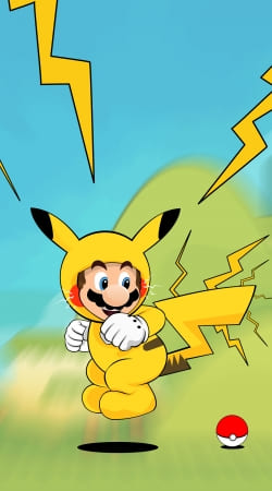 cover Mario mashup Pikachu Impact-hoo!