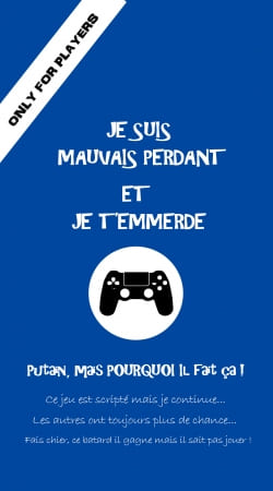 cover Mauvais perdant - Bleu Playstation