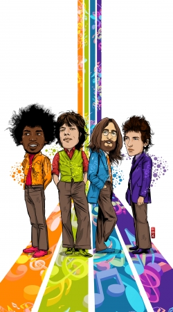 cover Music Legends: Lennon, Jagger, Dylan & Hendrix