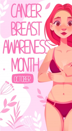 cover October breast cancer awareness month