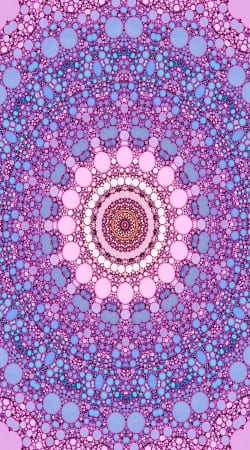 cover pink and blue kaleidoscope
