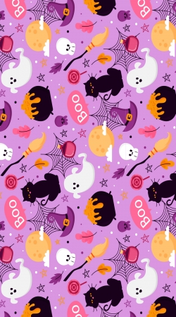 cover Pink Halloween Pattern