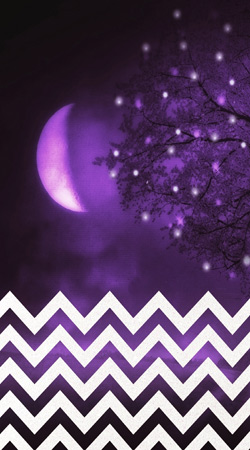 cover Purple moon chevron