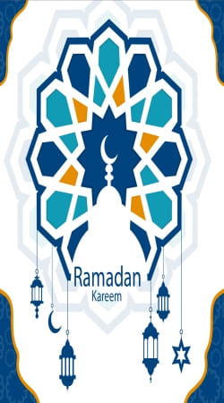 cover Ramadan Kareem Blue