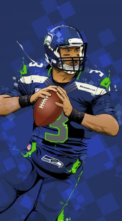 cover Seattle Seahawks: QB 3 - Russell Wilson