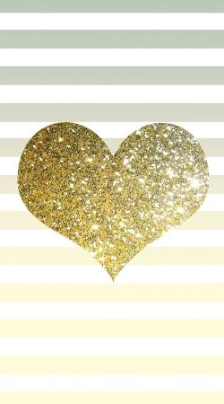 cover Sunny Gold Glitter Heart