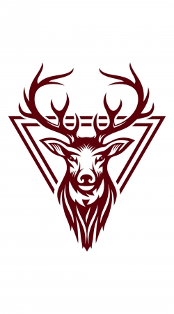 cover Vintage deer hunter logo