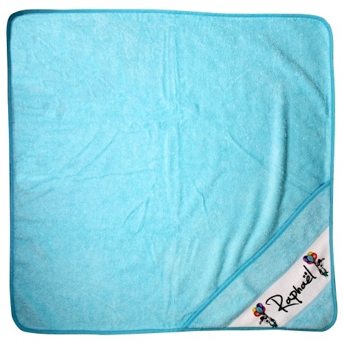 Blue bath cape - Customizable baby towel