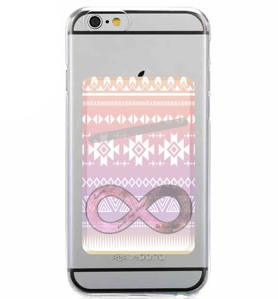  Pink Aztec Infinity for Adhesive Slot Card