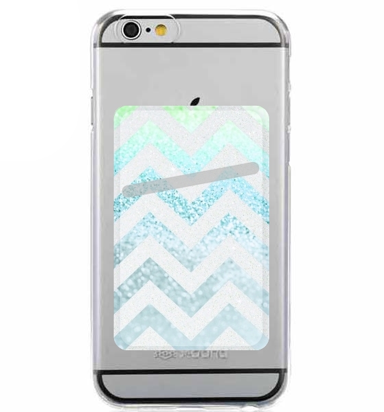 FUNKY CHEVRON BLUE for Adhesive Slot Card