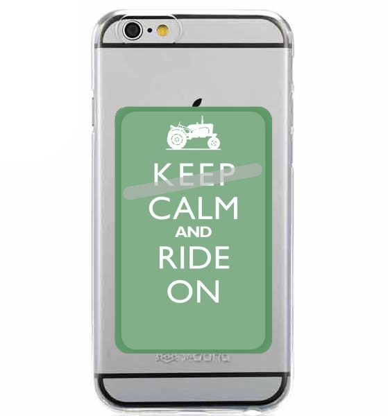  Keep Calm And ride on Tractor for Adhesive Slot Card