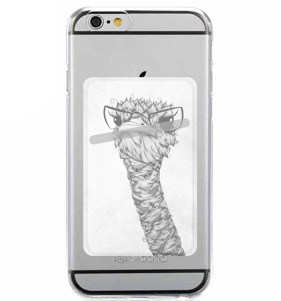  Ostrich for Adhesive Slot Card