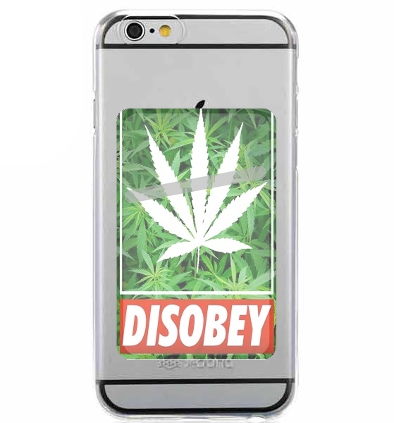  Weed Cannabis Disobey for Adhesive Slot Card