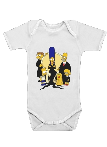  Adams Familly x Simpsons for Baby short sleeve onesies