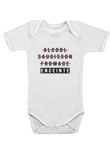  Alcool Saucisson Fromage Enceinte for Baby short sleeve onesies