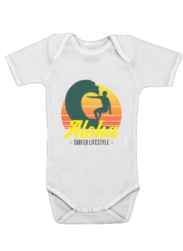  Aloha Surfer lifestyle for Baby short sleeve onesies