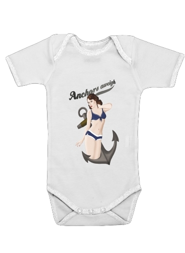  Anchors Aweigh - Classic Pin Up for Baby short sleeve onesies