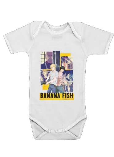  Banana Fish FanArt for Baby short sleeve onesies