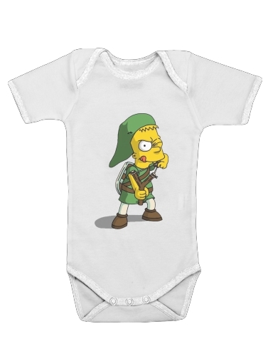  Bart X Link for Baby short sleeve onesies