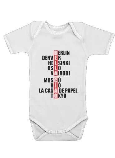  Bella Ciao Character Name for Baby short sleeve onesies