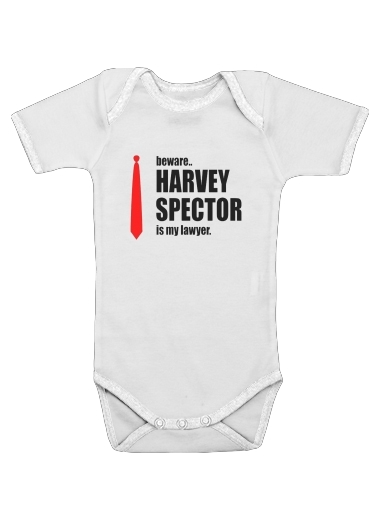 Beware Harvey Spector is my lawyer Suits for Baby short sleeve onesies