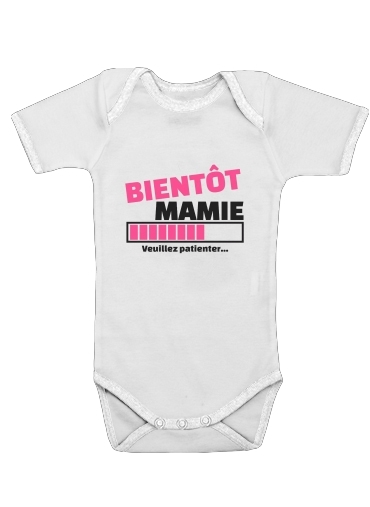  Bientot Mamie Cadeau annonce naissance for Baby short sleeve onesies