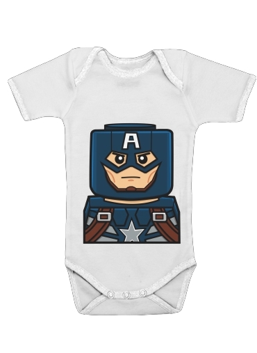 Onesies Baby Bricks Captain America