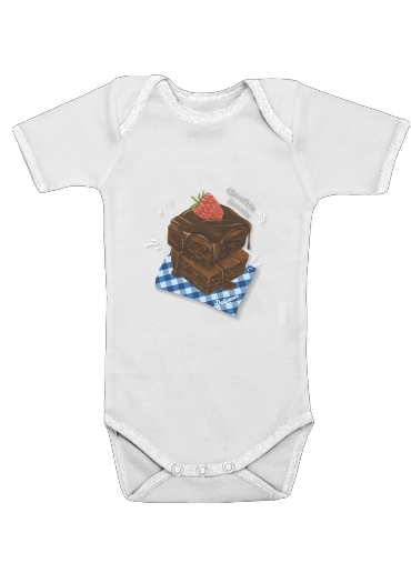  Brownie Chocolate for Baby short sleeve onesies