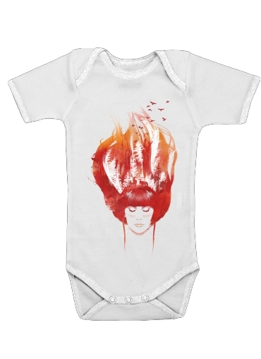  Burning Forest for Baby short sleeve onesies