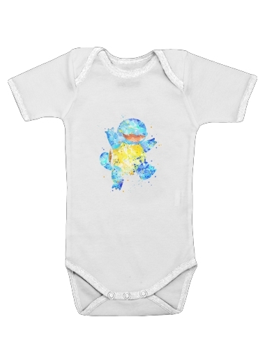  Carapuce Watercolor for Baby short sleeve onesies