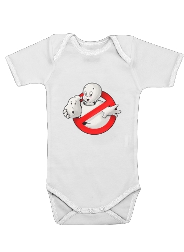  Casper x ghostbuster mashup for Baby short sleeve onesies