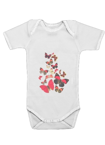  Come with me butterflies for Baby short sleeve onesies
