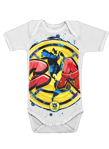  Escudo Graffiti Aguilas  for Baby short sleeve onesies