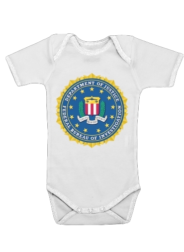  FBI Federal Bureau Of Investigation for Baby short sleeve onesies