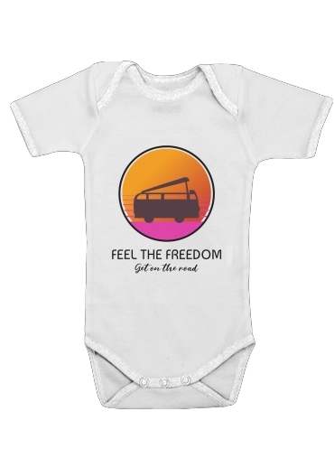  Feel The freedom on the road for Baby short sleeve onesies