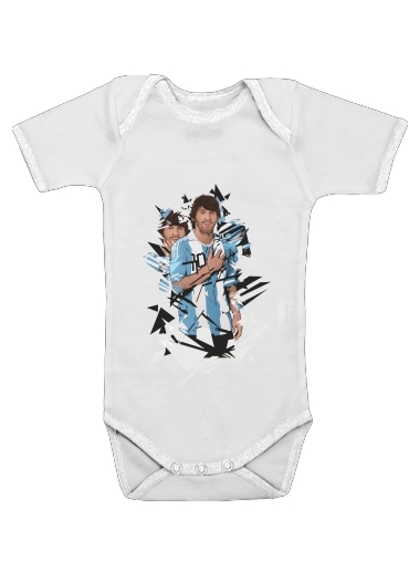  Football Legends: Lionel Messi Argentina for Baby short sleeve onesies