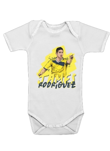 Onesies Baby Football Stars: James Rodriguez - Colombia