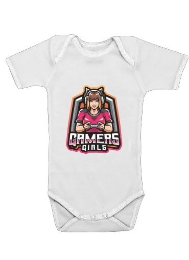  Gamers Girls for Baby short sleeve onesies