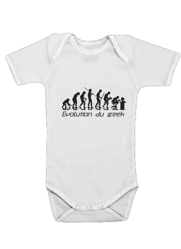  Geek Evolution for Baby short sleeve onesies