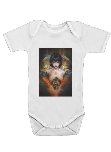  Ghost in the shell Fan Art for Baby short sleeve onesies