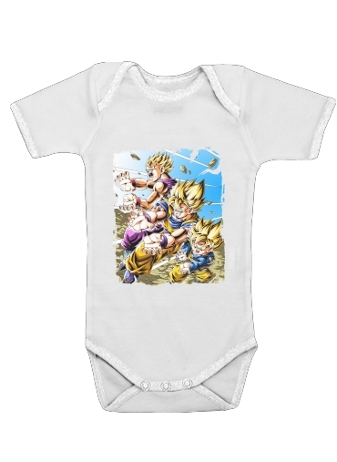  Goku Family for Baby short sleeve onesies