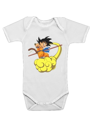  Goku Kid on Cloud GT for Baby short sleeve onesies