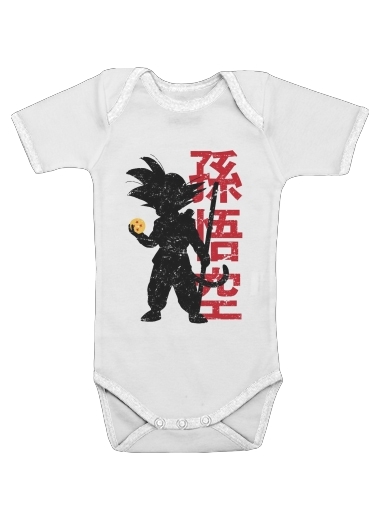  Goku silouette for Baby short sleeve onesies