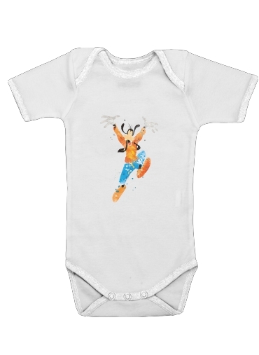  Goofy Art Watercolor for Baby short sleeve onesies
