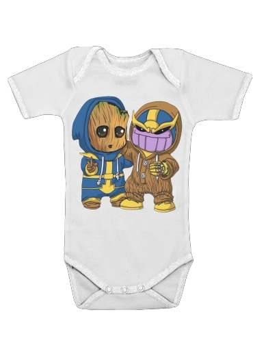  Groot x Thanos for Baby short sleeve onesies